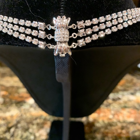 Handmade Swarovski 27004 3 Layer Crystal Necklac - Picture 2 of 7